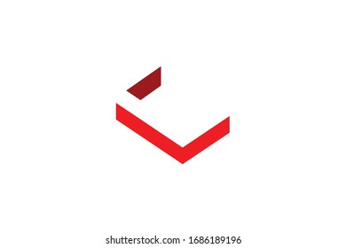 simple logo letter c negative space