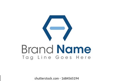 Simple logo letter A with the concept of a combination of shapes in classic blue. The logo concept is suitable for industrial, automotive, workshop companies