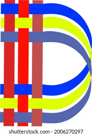simple logo letter d vector