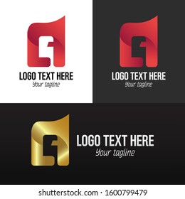 simple logo with letter a logo design template vector