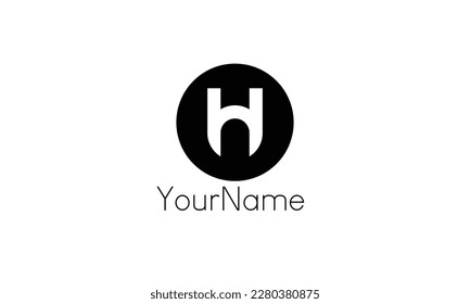 a simple logo for the letter H, clean and elegant, any color will look good, memorable and professional