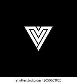 Simple Logo Letter Mv Or Vm