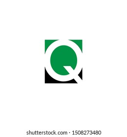 The simple logo from letter Q