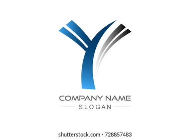 simple logo letter y