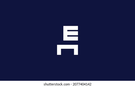 A simple logo of the letters EA forms a chair with a minimalist and iconic design