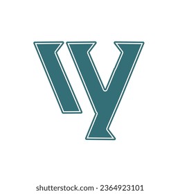 simple logo with the letters V, W, Y in green