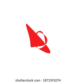 Simple logo with lines like entering a hole