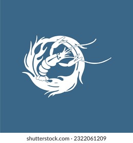 logotipo simple con imagen de bogavante