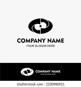 Simple logo with loop concept for your company. shaped like the letter O. illuminati circle which is like a vortex with a focus on the goal to be achieved. can drag many customers with their products