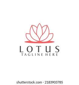 Logotipo simple del vector Lotus Stock para empresas y marcas