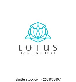 Simple Logo of Lotus Stock Vector for Business and Branding