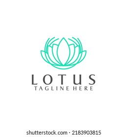 Simple Logo of Lotus Stock Vector for Business and Branding