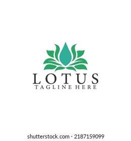 Simple Logo of Lotus Stock Vector for Business and Branding