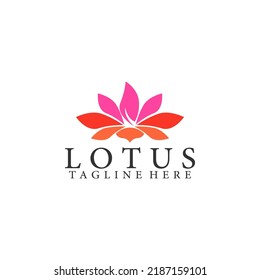 Simple Logo of Lotus Stock Vector for Business and Branding
