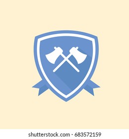 simple logo lumberjack vector eps10