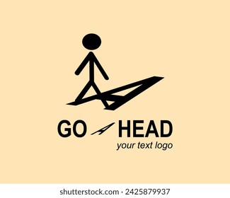 A simple logo with the meaning of going anywhere