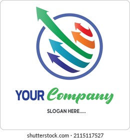 Un sencillo logotipo con un concepto moderno que representa el espíritu y el lema de su empresa o negocio. Hecho con precisión y fácil de ajustar.