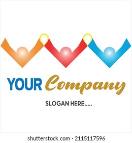 A simple logo with a modern concept that represents the spirit and slogan of your company or business. Made with precision and easy to adjust.