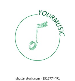 the simple logo of music with typography