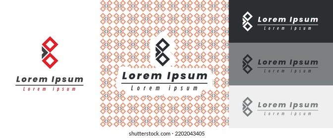 simple logo with nice pattern from the logo