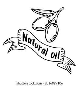 Simple logo for olive product