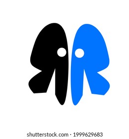 a simple logo on a white background
