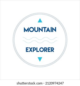 simple logo outdoor adventures and expeditions in mountains, forests and nature