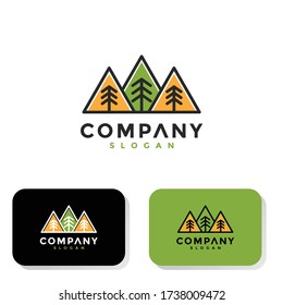 simple logo outline fir tree