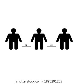 SIMPLE LOGO PHYSICAL DISTANCE VIRUS ANTICIPATION