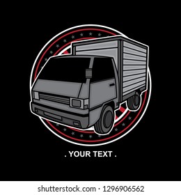 simple logo pickup design, vector EPS 10