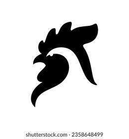 Simple logo of Rooster HEad Concept Design