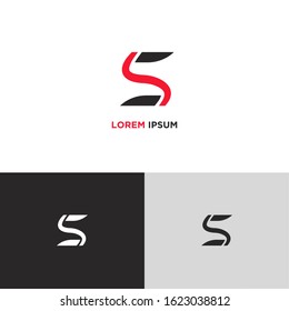 Simple Logo S. Modern Design. Vector Illustration