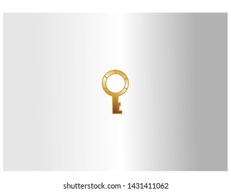 Simple Logo Shape Golden Key Stock Vector (Royalty Free) 1431411062 ...