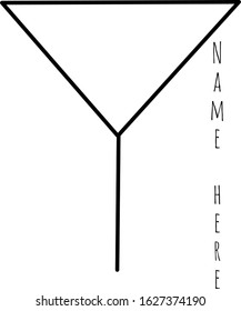 simple logo in the shape of the letter Y with white background