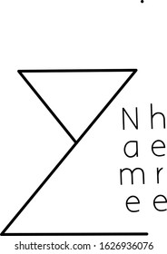 simple logo in the shape of the letter Z with white background