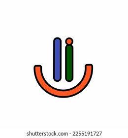 Simple logo smile icon trendy