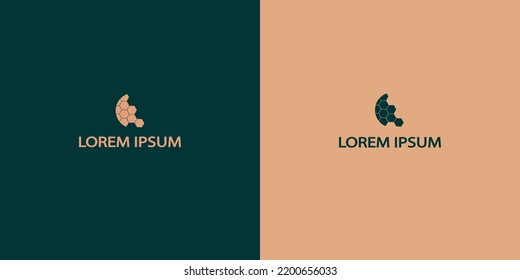 simple logo of spherical surface cut