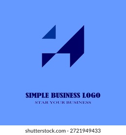 logotipo simples com uma forma estranha