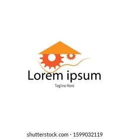 simple logo suitable for building and repairing services or the other