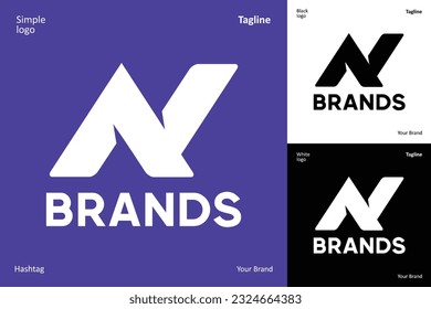 a simple logo is suitable for a modern corporate identity brand for the long term.