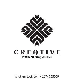 einfaches Logo, kreatives Design, Beauty-Models