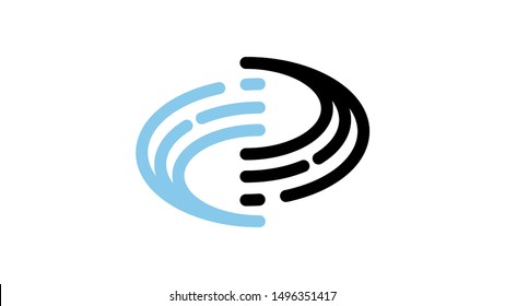 simple logo technology. abstract creative design. editable use