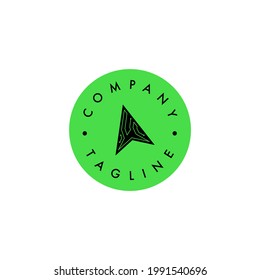 Simple logo template with an arrow.