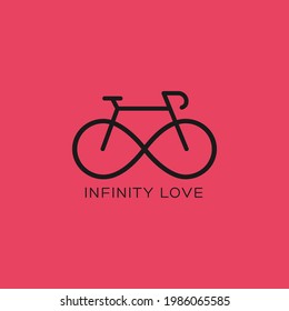 Simple logo template with a bicycle.