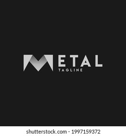 Simple logo template with the letter m.