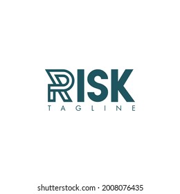 Simple logo template with letter R.