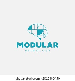 Simple plantilla de logotipo para clínicas de neurología.