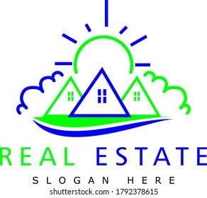 simple logo template for real estate 