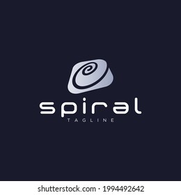 Simple logo template with a spiral.