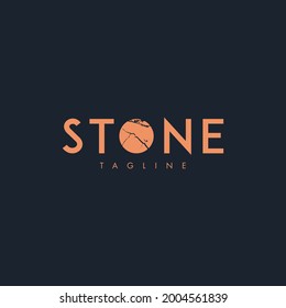 Simple logo template with a stone.